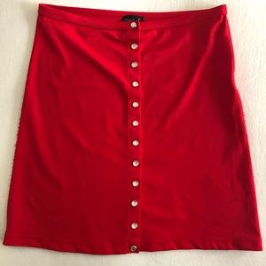 Red stretchy skirt
